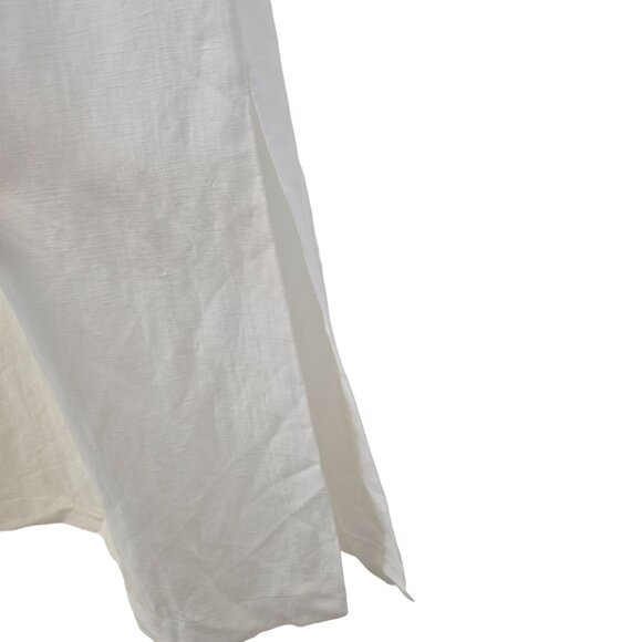 NWOT Madewell Nina Linen & Viscose Blend One Shoulder Midi Dress Size 4 - Picture 7 of 8